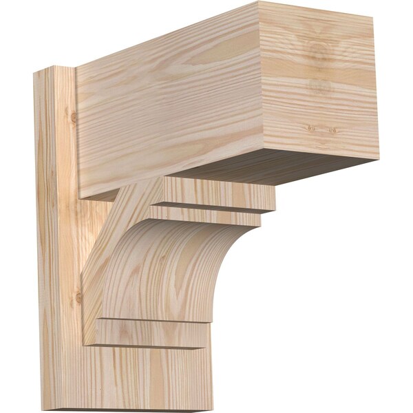 Ekena Millwork Merced Block Smooth Outlooker, Douglas Fir, 7 1/2"W x 14"D x 14"H OUT08X14X14MRC05SDF - main
